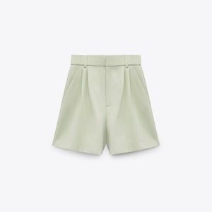 Zara Bermuda Shorts - Light Green